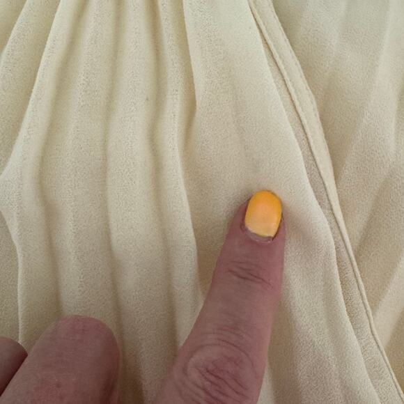 Reformation Rafina Dress ivory pleated wedding bridal maxi loose fit size 6 - Picture 10 of 15